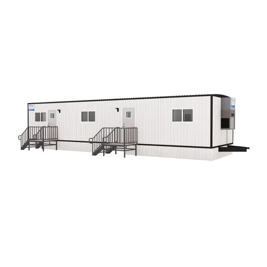48 in por 12 ft Remolque oficina, 2 oficinas, 1 baño