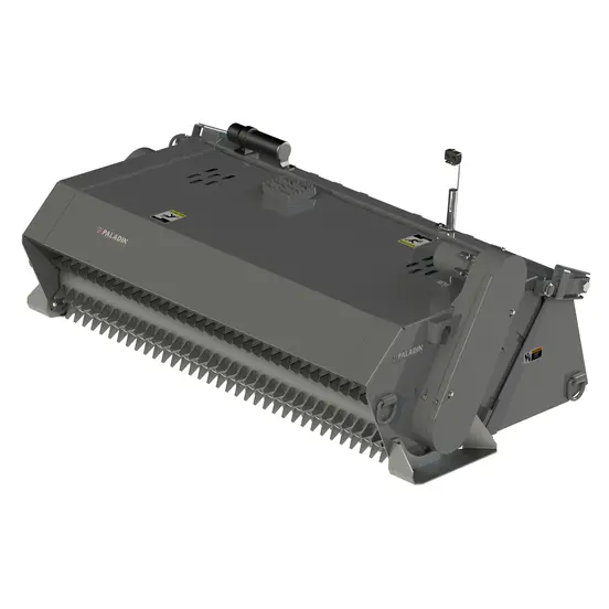 Gray Paladin Rock Rake Attachment for Skid Steer