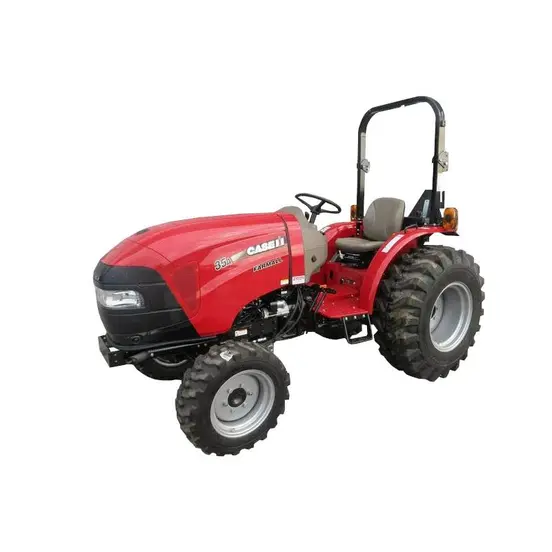 Red and black CASE 32-35 HP Compact Tractor