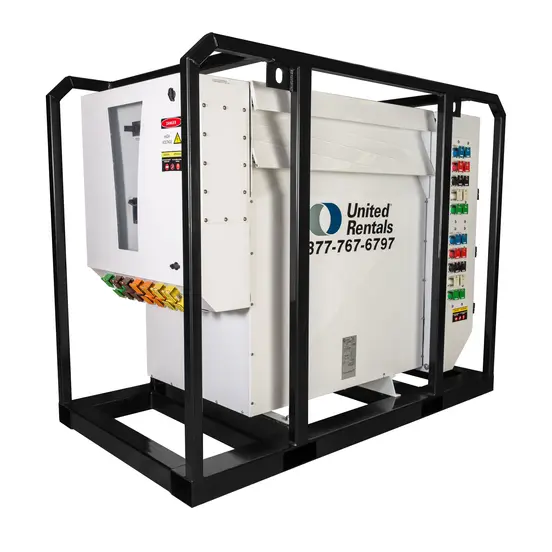 White and black GENERIC 300 kVA Step Down Transformer, 480/600V to 120/208V