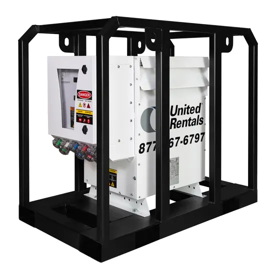 White and black GENERIC 150 kVA Step Down Transformer, 480V to 208V