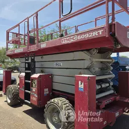 2016 MEC 6092RT Rough Terrain Scissor Lift